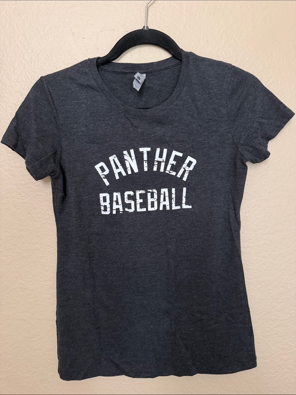 Panther Baseball Graphic Charcoal Tee- Small